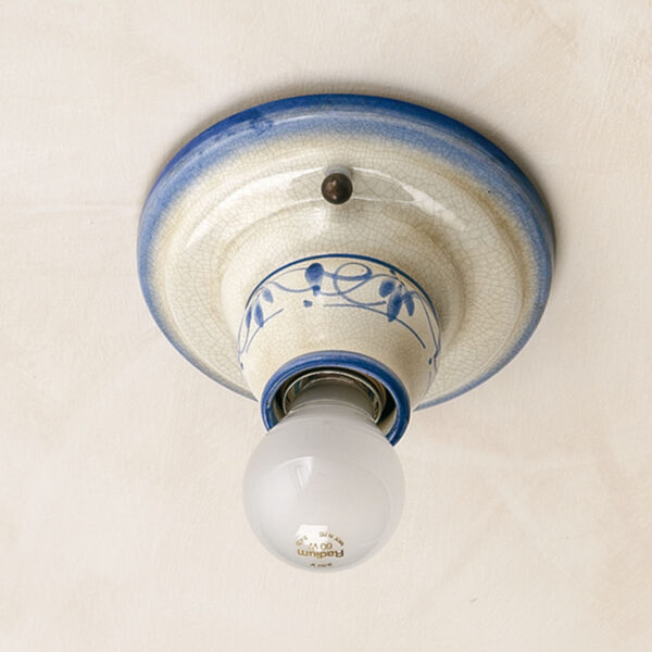 00902/PL Ceramic Decorated Flush Mount