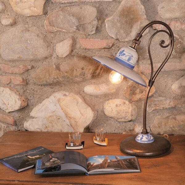 03618/B20 Ceramic and Iron Table Lamp