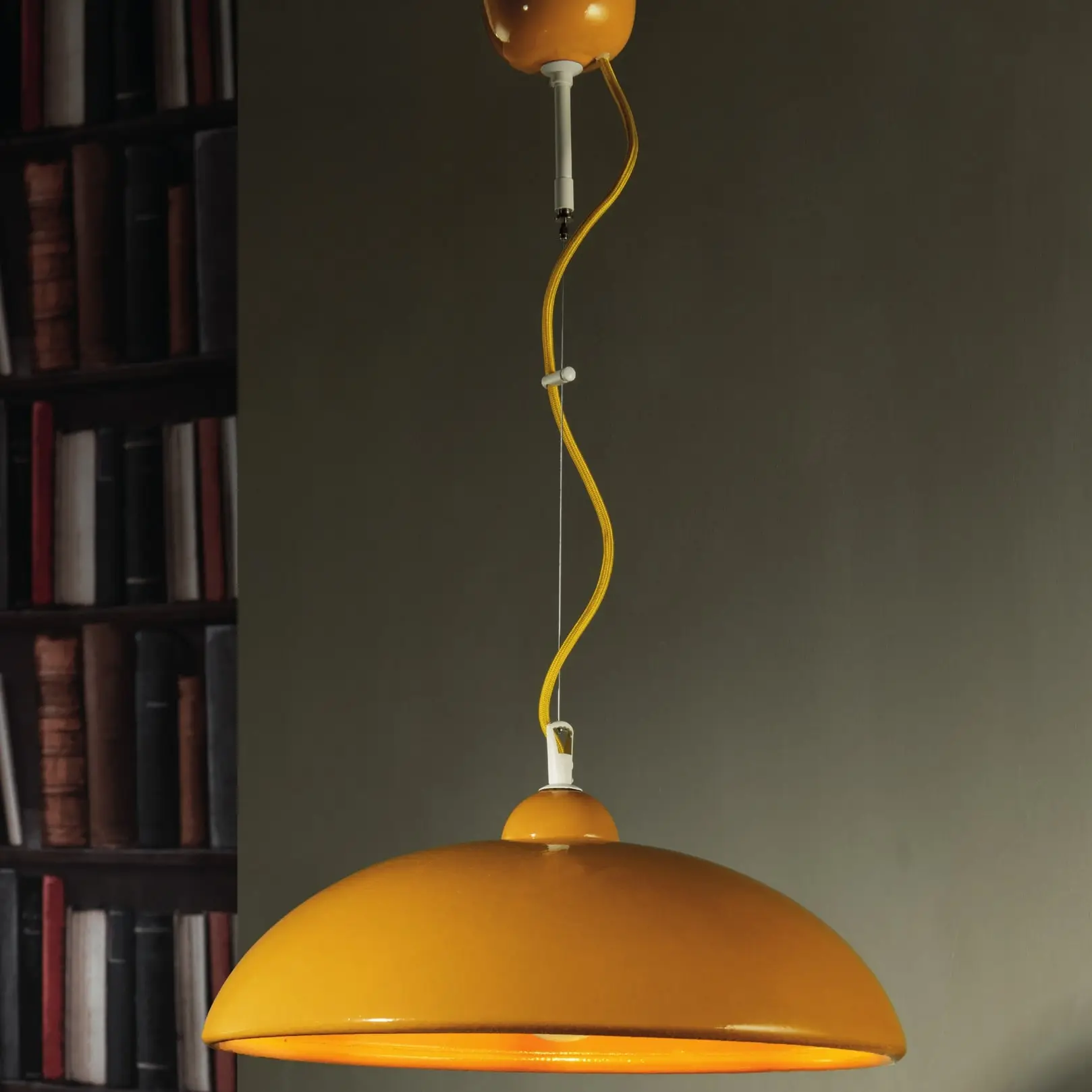 50131_43SO 50131/SO Ceramic pendant light with Steel Cable - Image 1