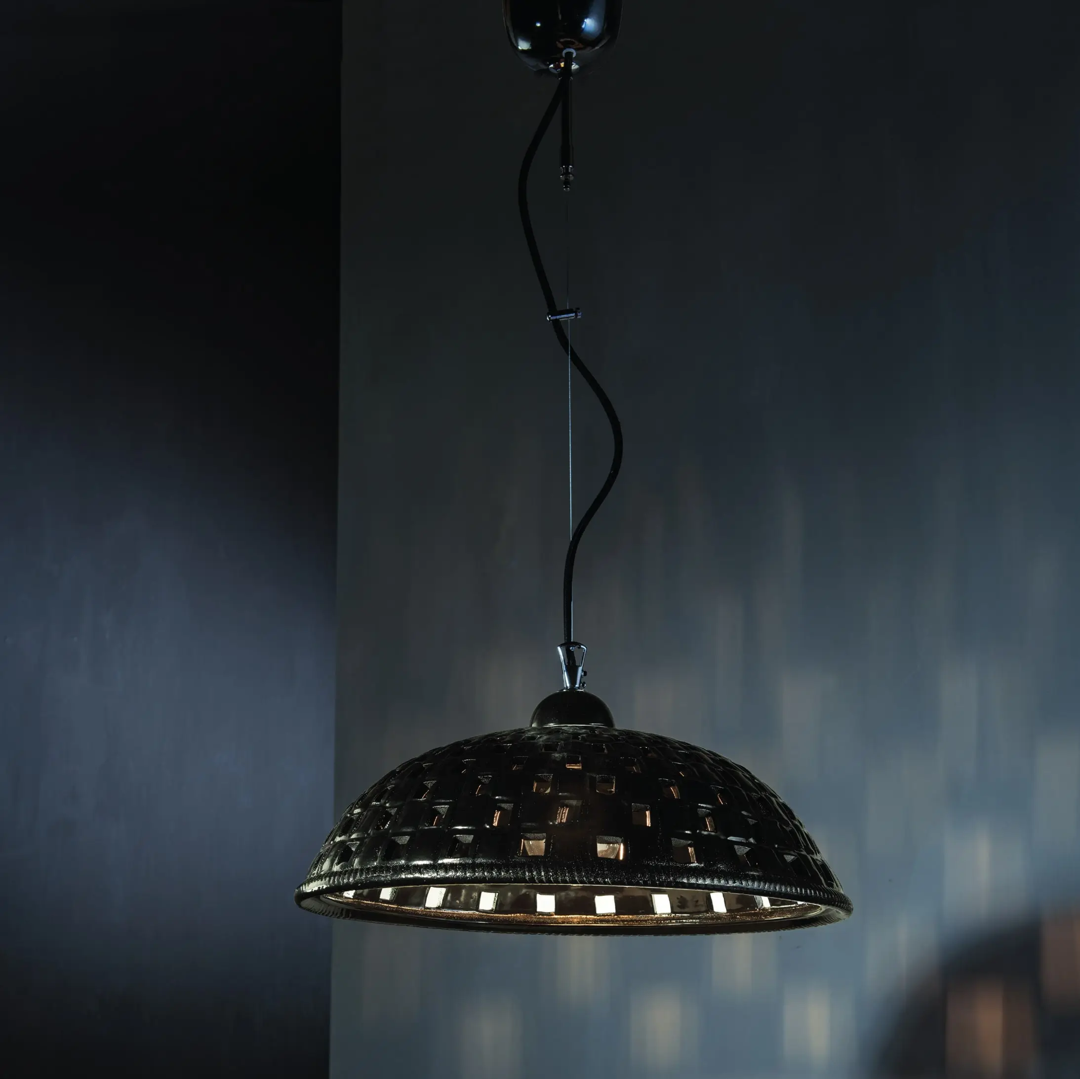 50133_45SO 50133/SO Ceramic pendant "Wicker Basket" - Image 1