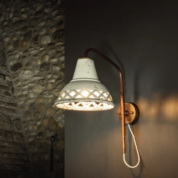 50142/ATR Open worked Ceramic Sconce