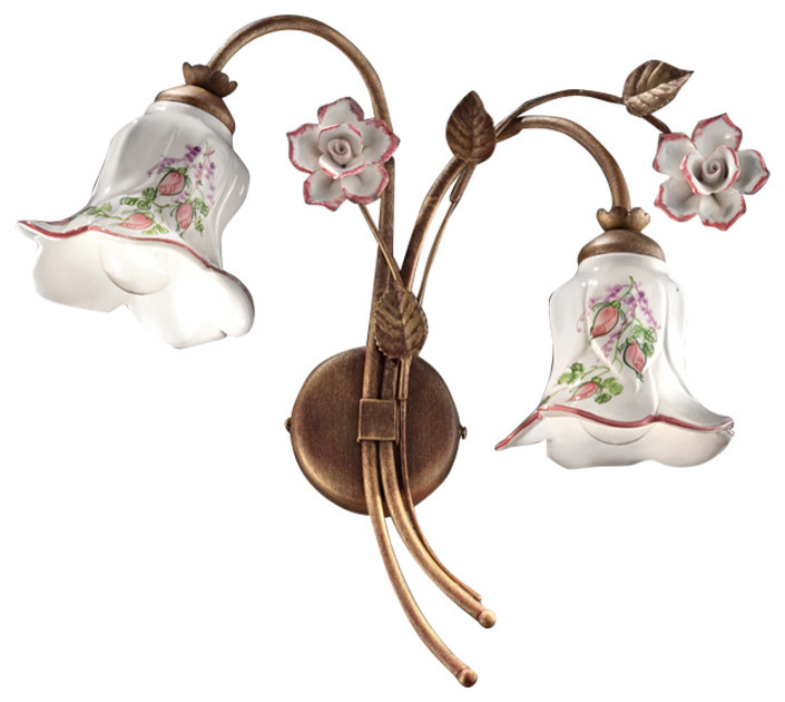 C1202 C1202_AP2 2 Lights Ceramic Sconce "Pisa" - Image 1